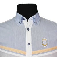 Campione 1707406 Cotton Linen Delgarda Logo Buttondown shirt