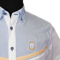 Campione 1707406 Cotton Linen Delgarda Logo Buttondown shirt