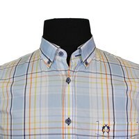 Campione Pure Cotton Window Pane Check Buttondown Shirt