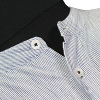 North 56 91163 Pure Cotton Chinese Collar Vertical Stripe