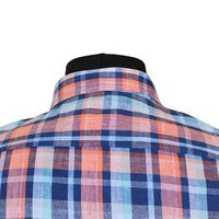 Casa Moda 3160900 Linen Cotton Mix Multi Check Fashion Shirt