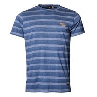 Replika 91365 Cotton Mix Horizontal Stripe Replika Logo Fashion Tee