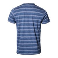 Replika 91365 Cotton Mix Horizontal Stripe Replika Logo Fashion Tee