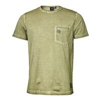 Replika 91372 Pure Cotton Washed Dye Pocket Detail Fashion Tee