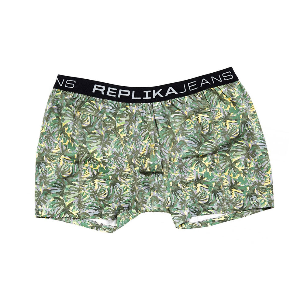 Replika 91380 Stretch Cotton Camo Leaf Print Sports Brief