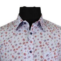 Innsbrook Cotton Mini Check Floral Pattern Shirt