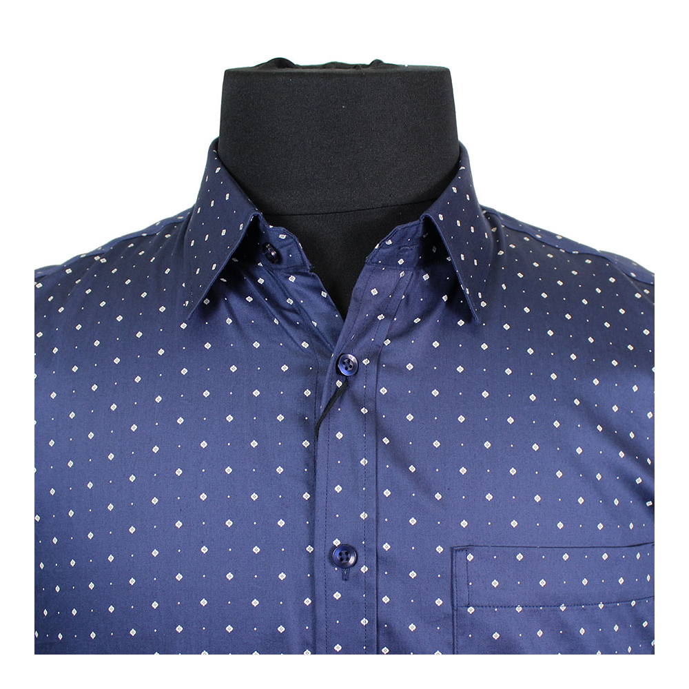 Frederick A PYH1000183 Pure Cotton Dot Dash Pattern Shirt - Shop by ...