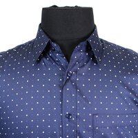 Frederick A PYH1000183 Pure Cotton Dot Dash Pattern Shirt