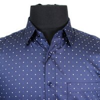 Frederick A PYH1000183 Pure Cotton Dot Dash Pattern Shirt