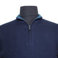 Casa Moda 3081401 Cotton Mix Shawl Collar Knit Top