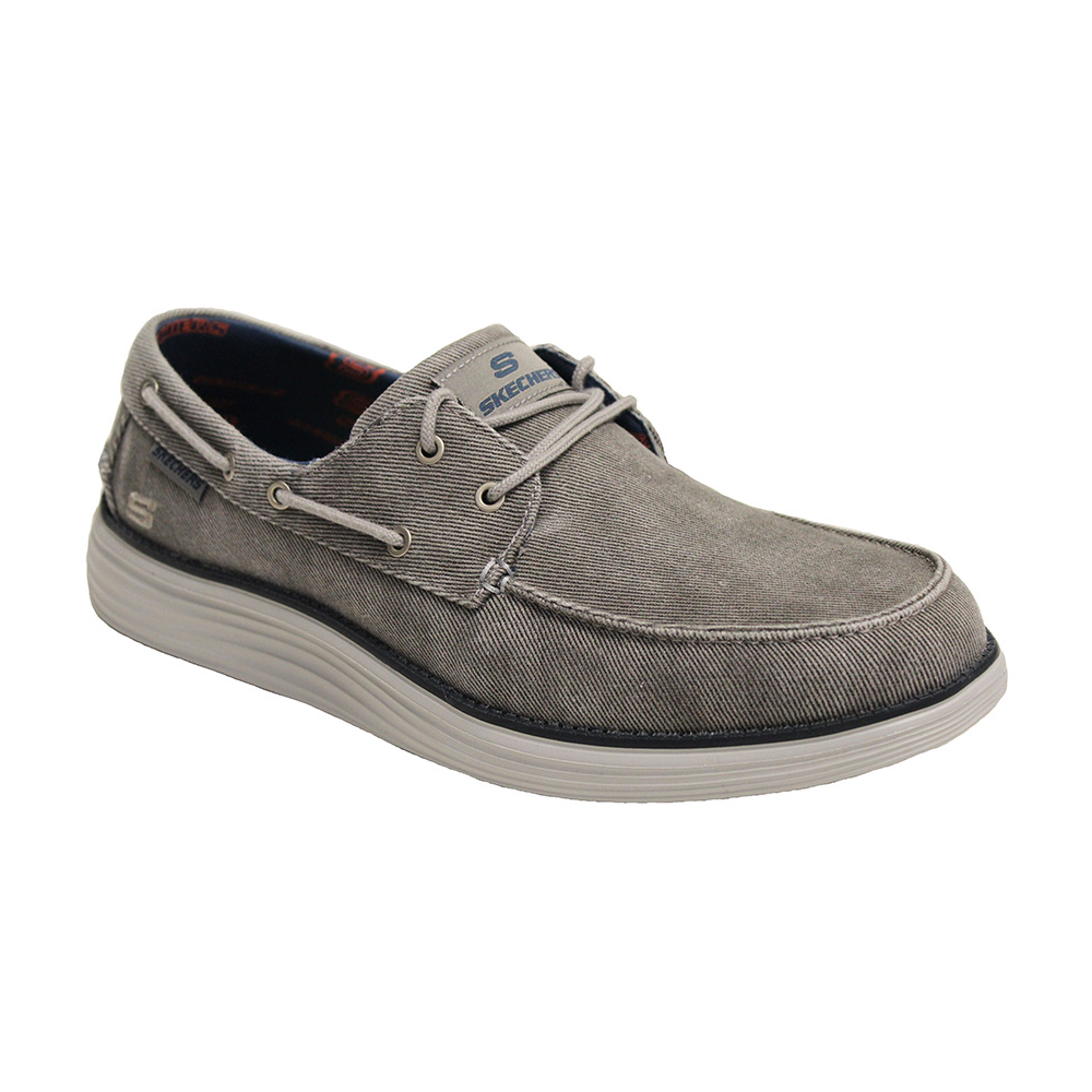 Skecher 65908 Lightweight Textile Lace Up Boat Shoe Style