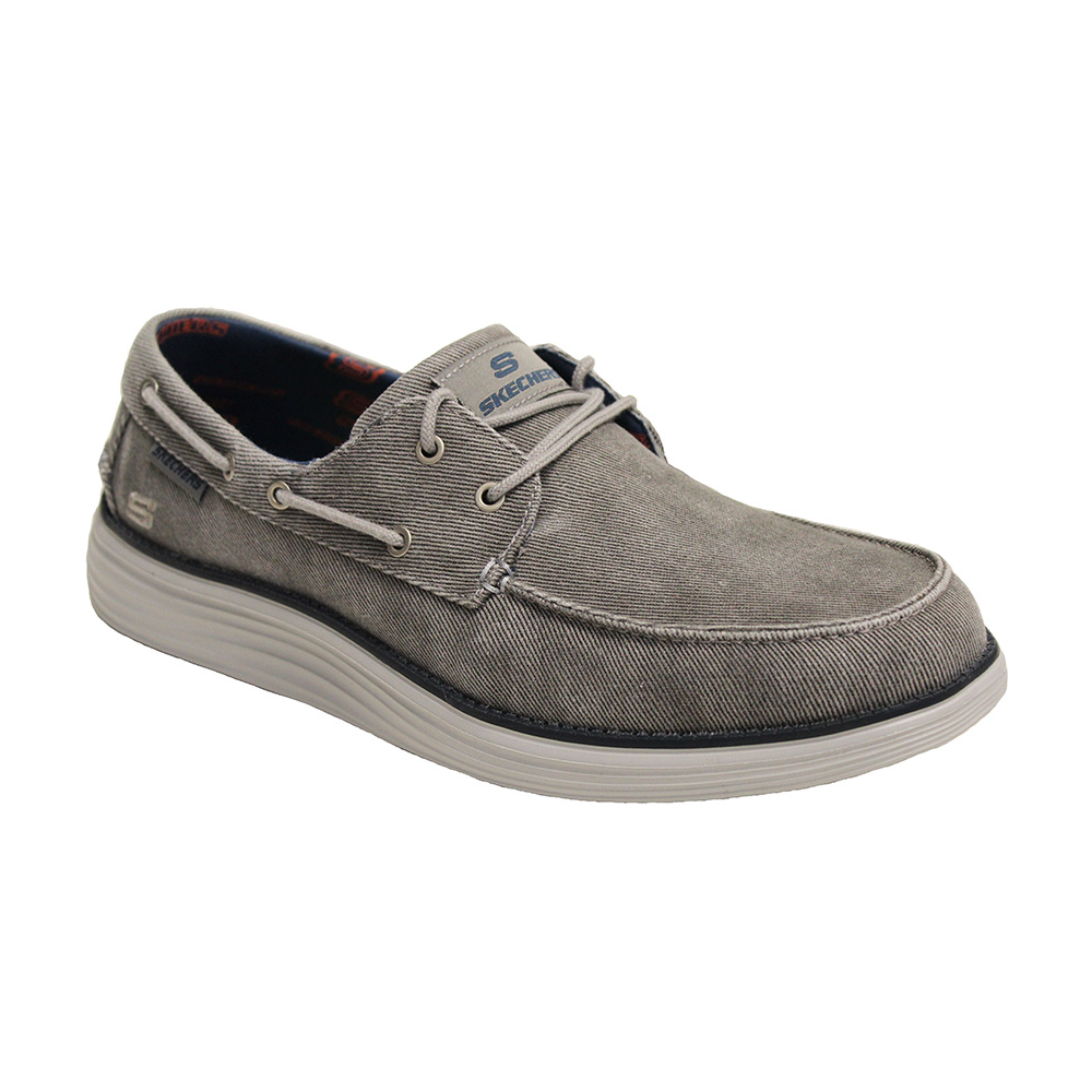 Skecher 65908 Lightweight Textile Lace Up Boat Shoe Style