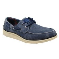 Skecher 65908 Lightweight Textile Lace Up Boat Shoe Style