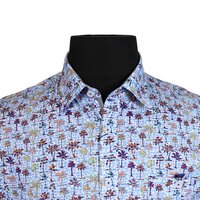 Casa Moda 931248 Stretch Cotton Palm Tree Pattern Casual Shirt