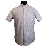 Casa Moda 3154804 Pure Cotton Glasses Pattern Buttondown Collar Shirt 