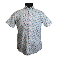 Casa Moda 3154903 Pure Cotton Skull Print Design Fashion Shirt