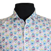 Casa Moda 3154903 Pure Cotton Skull Print Design Fashion Shirt