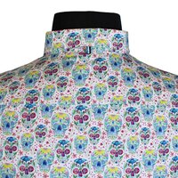 Casa Moda 3154903 Pure Cotton Skull Print Design Fashion Shirt