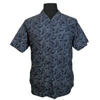 D555 10110 Cotton Dense Floral Pattern Summer Shirt