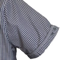 D555 10106 Cotton Classic Check Buttondown Collar with Trim Shirt