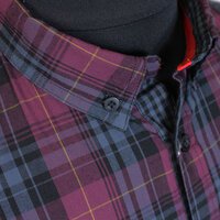 D555 10116 Cotton Multi Check Buttondown Collar Fashion Shirt