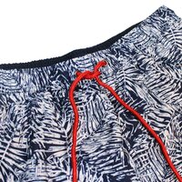 North 56 92104 Leaf Print Lined Swim Beach Short with Drawstring