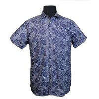 D555 10112 Cotton Floral Print Fashion Summer Shirt