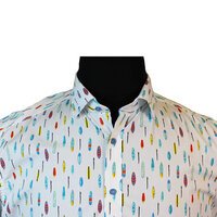 Casa Moda 32247 Pure Cotton Surf Board Print Fashion Shirt