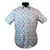 Casa Moda 32085 Pure Cotton Combi Van Surf Print Fashion Shirt