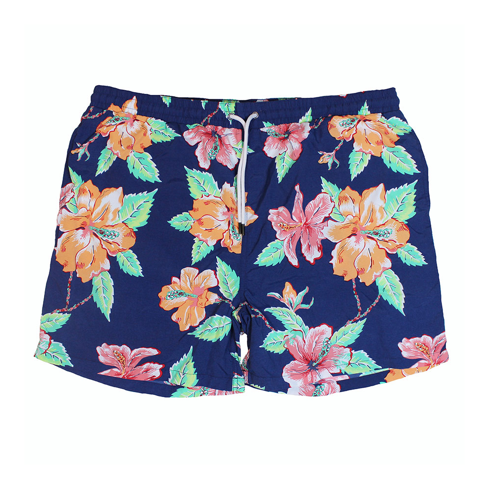 Kitaro 191402 Floral Design Lined Swim Beach Short