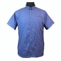 D555 10103 Cotton Circular Dot Pattern Buttondown Collar Shirt