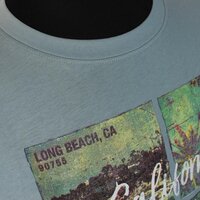 D555 60168 Cotton California Surfin 96 Print Summer Tee