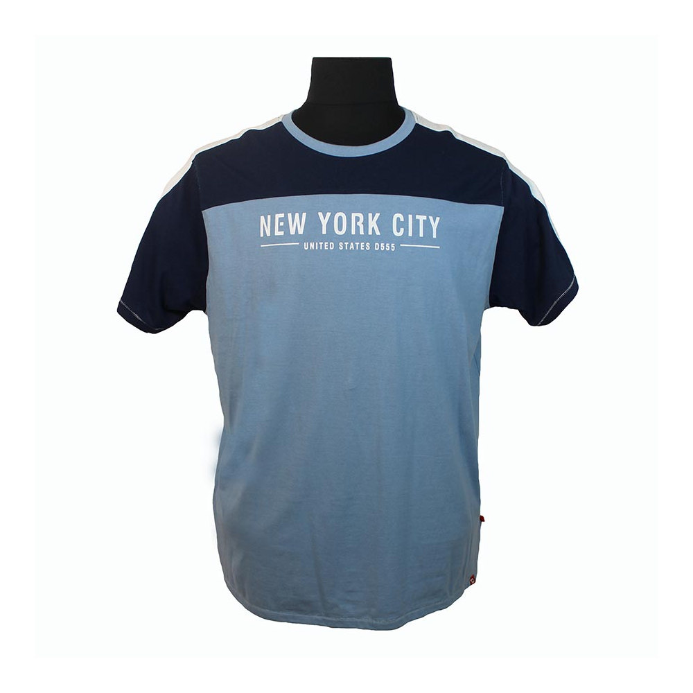 D555 60152 Cotton Mix New York City Print Summer TShirt