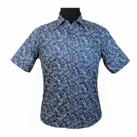 Berlin BES533B Giza Fine Cotton Print SS Shirt