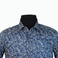 Berlin BES533B Giza Fine Cotton Print SS Shirt