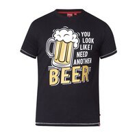 D555 60144 Pure Cotton Another Beer Fun Print Tee