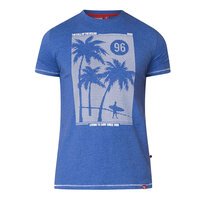 D555 60212 Cotton Mix Call of The Ocean Print Fashion Tee