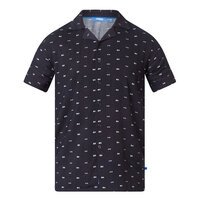 D555 10120 Viscose Abstract Diamond Pattern Summer Fashion Shirt