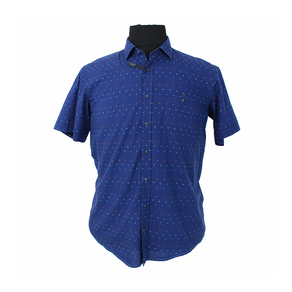 Casa Moda 3125601 Pure Cotton Dash Pattern Fashion Shirt