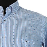 Casa Moda 3124201 Pure Cotton Vertical Stripe Diamond Shirt