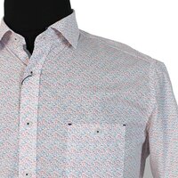 Casa Moda 931241 Pure Cotton Abstract Mini Design Casual Shirt