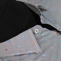 Casa Moda 3118701 Pure Cotton Dash Vertical Stripe Fashion Shirt 
