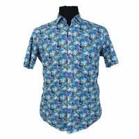 Casa Moda 3155103 Pure Cotton Floral Leaf Design Fashion Shirt