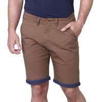 D555 20123 Stretch Cotton Classic Fashion Short with Trim Feature