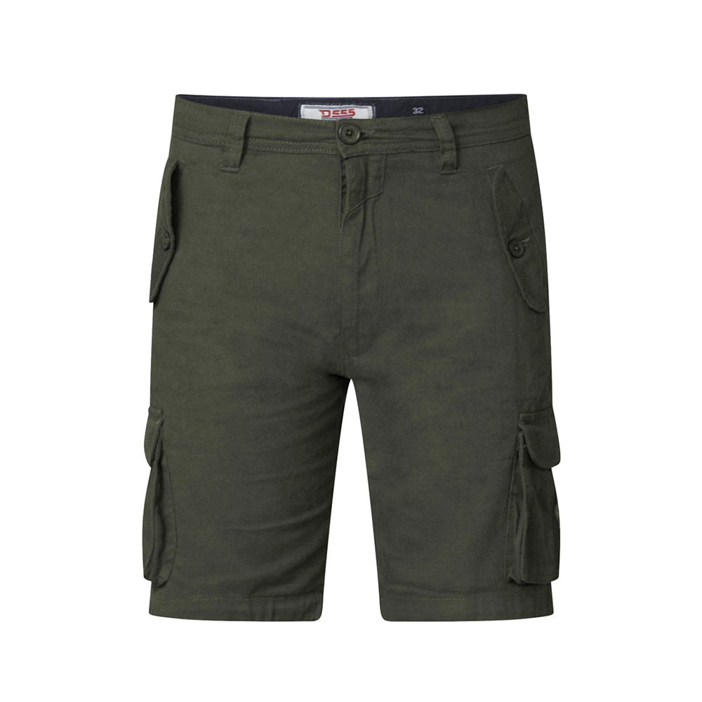 D555 20126 Cotton Cargo Short with Security Side Pockets