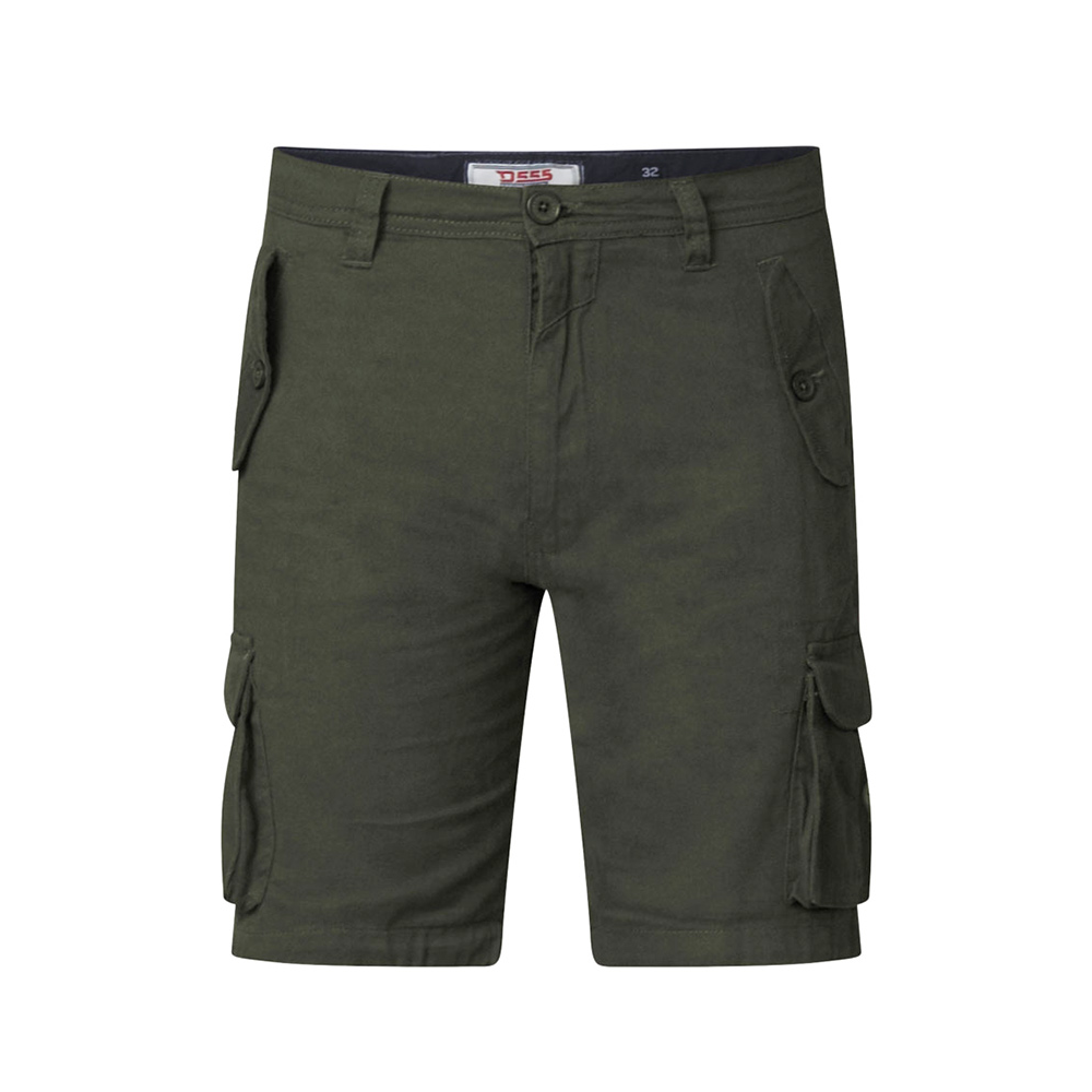 D555 20126 Cotton Cargo Short with Security Side Pockets