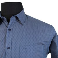 Innsbrook Cotton Small Square Print SS Shirt