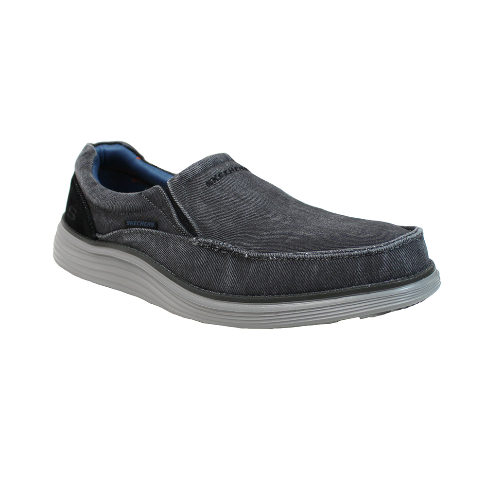 Skecher 66014 Canvas Fabric Upper Slip On Casual Shoe