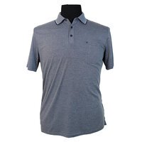 Casa Moda 3106501 Cotton Mix Marle Weave Polo with Pocket