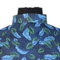 Berlin Limited Edition S538 Pure Linen Leaf Print Fashion Shirt